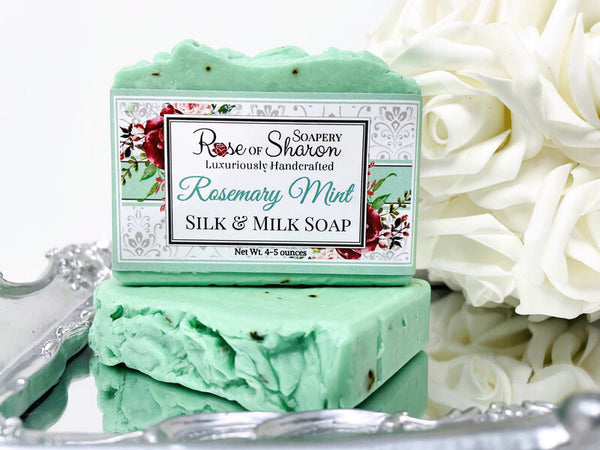 Rosemary Mint Silk & Milk Soap