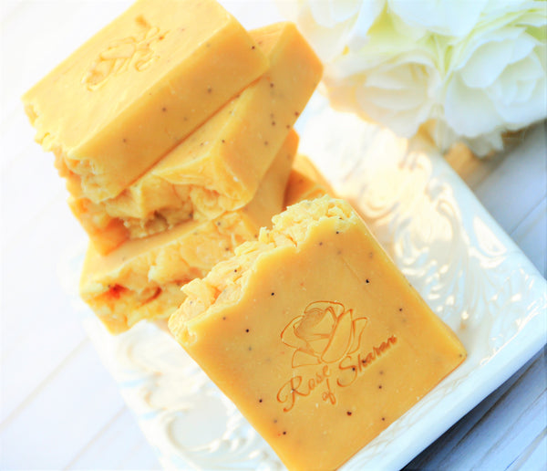 Lemongrass Poppyseed Silk & Milk Soap